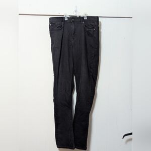 Men's Banana Republic The Traveler Slim Fit Jeans 36*36 Black Zip Fly